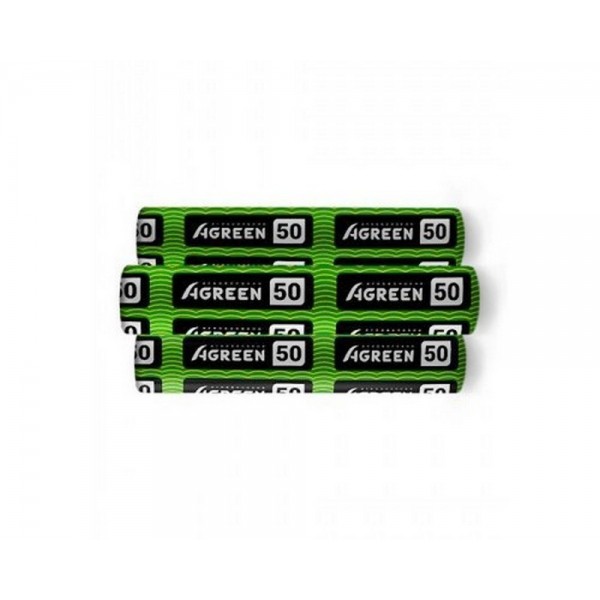 Спанбонд/агроволокно, чорне, Agreen, щільність 50г/м.кв, ширина 0,8м, довжина 100м